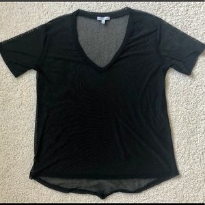 Sheer Black Tee